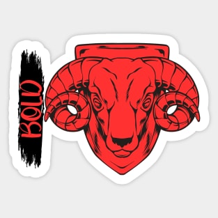 Bold Aries Sticker